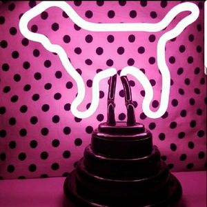 💖Victoria secret PINK neon dog light lamp NEW!